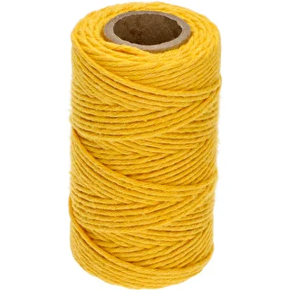 Sárga pamutzsinór 2 mm/55 m/100 g