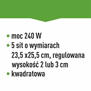 Gomba-, gyümölcs-, zöldség- és gyógynövényszárító hőfokszabályozással, 240 W, fehér – photo 14