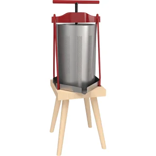 Keretes gyümölcsprés – fémkosárral, 10 l-es