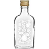 200 ml-es laposüveg csavaros kupakkal, „Gyümölcsök” nyomattal (2. minta) ['0', '2 l-es üveg', ' alkoholos üveg', ' nyomattal díszített üveg', ' likőr', ' laposüveg', ' laposüveg gyümölcslikőrnek', ' üveg gyümölcslikőrnek', ' italok palackozása', ' laposüveg arany színű kupakkal', ' díszüvegek alkoholhoz', ' stílusos üvegek esküvőre', ' kis díszüvegek', ' díszüveg csavaros kupakkal', ' 200 ml-es üveg', ' prémium üveg']