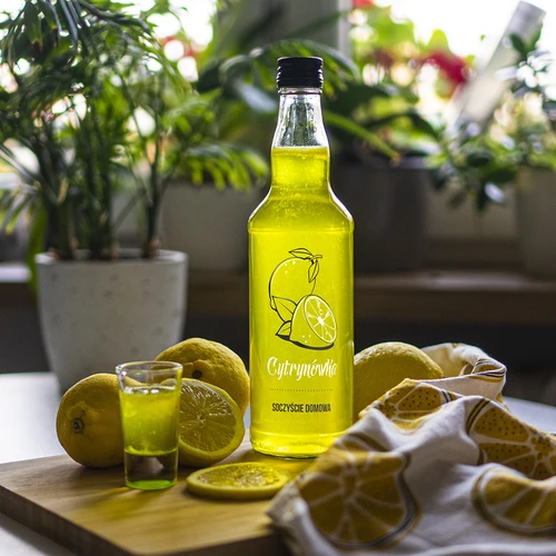 500 ml-es üvegpalack csavaros kupakkal, „Cytrynówka” felirattal, 1 db - 5