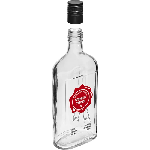 500 ml-es palack csavaros kupakkal, „Fenséges Nedű” felirattal, 1 db - 3