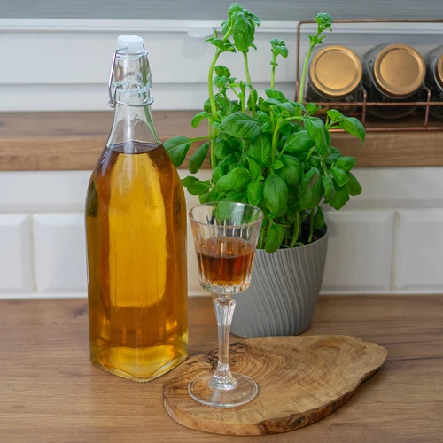 1 L-es, hermetikusan záródó csatos üveg - szögletes - 3