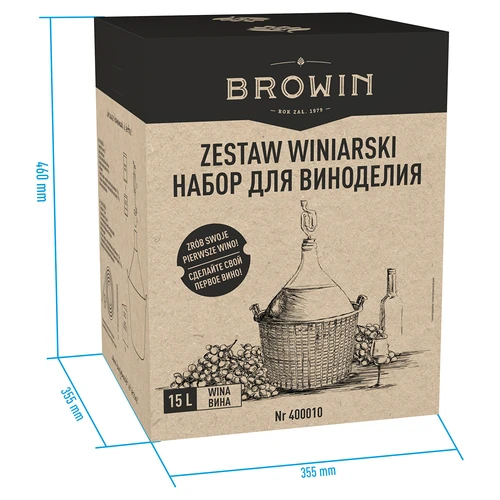 15 l-es borkészítő készlet üvegballonnal - 12