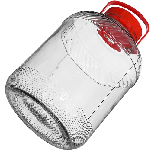 15 L-es üveg műanyag fedéllel - 4