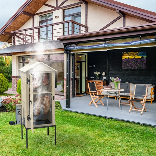 200 L-es dragON Larch E21 füstölő - vörösfenyőből, elektromos fűtőmodullal és vezérlővel - 20