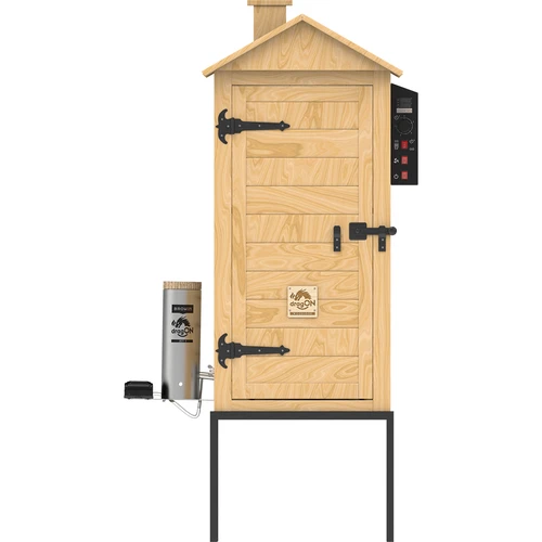 200 L-es dragON Larch E21 füstölő - vörösfenyőből, elektromos fűtőmodullal és vezérlővel - 3