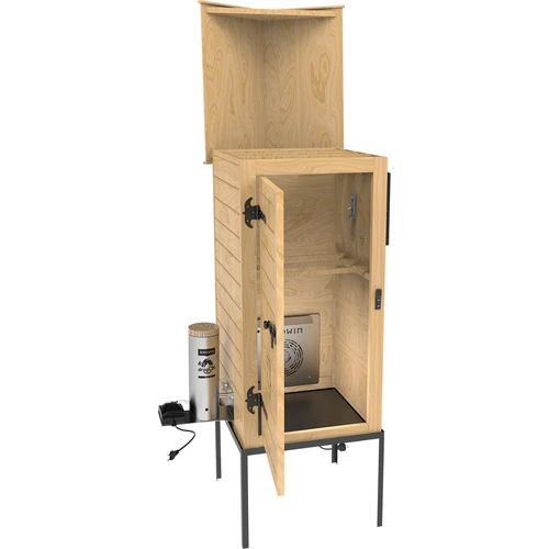 200 L-es dragON Larch E21 füstölő - vörösfenyőből, elektromos fűtőmodullal és vezérlővel - 7
