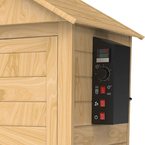 200 L-es dragON Larch E21 füstölő - vörösfenyőből, elektromos fűtőmodullal és vezérlővel - 9