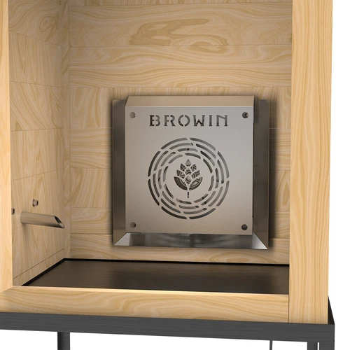 200 L-es dragON Larch E21 füstölő - vörösfenyőből, elektromos fűtőmodullal és vezérlővel - 10