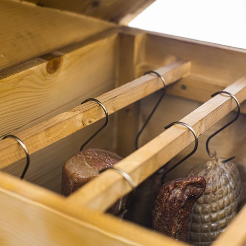 200 literes, fából készült kerti füstölő – dragON Wood 100E elektromos fűtőmodullal és vezérlővel - 16