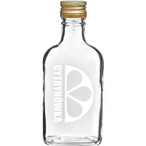 200 ml-es laposüveg csavaros kupakkal és „Citromlikőr” felirattal – 2. minta
