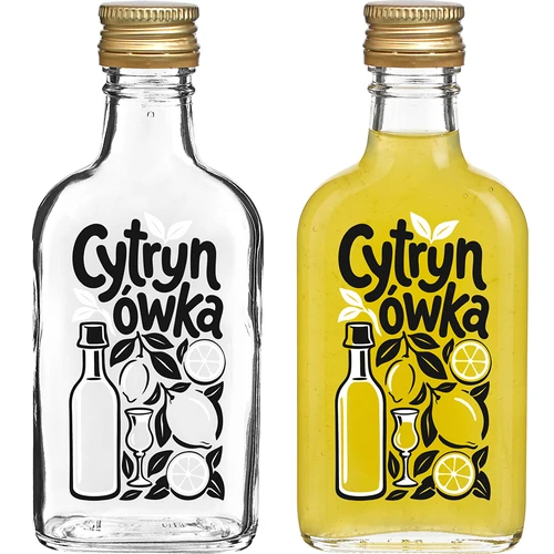 200 ml-es laposüveg csavarzárral és „Cytrynówka” felirattal – 1. minta - 2