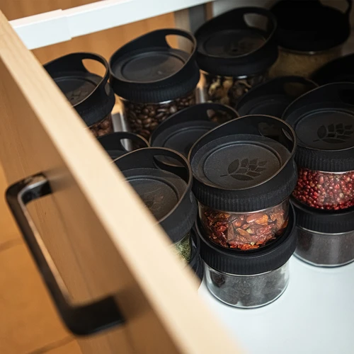 235 ml-es üveg tárolóedény, felakasztható csavaros tetővel - 8