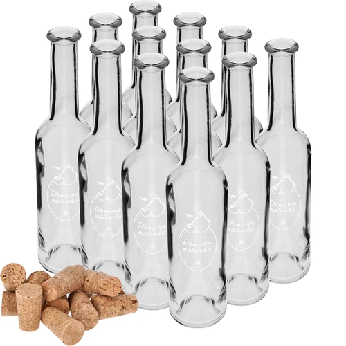 350 ml-es palack dugóval, Házi likőr felirattal - 4