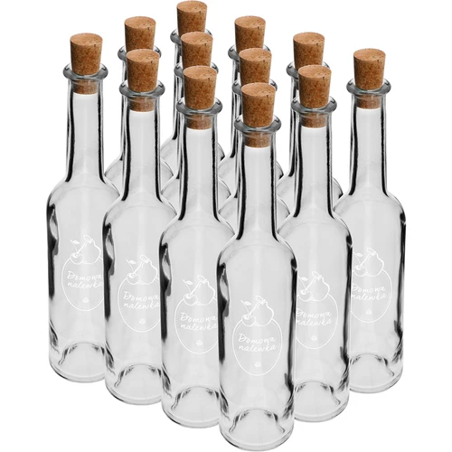 350 ml-es palack dugóval, Házi likőr felirattal - 6