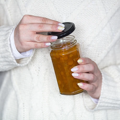 385 ml-es twist-off üveg fekete, fi 63-as tetővel, 6 db - 8