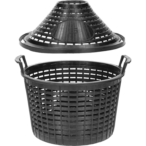 5 L-es boros üvegballon műanyag kosárban - 3