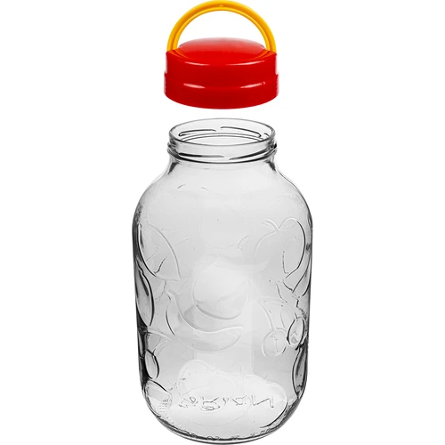 5 l-es üveg likőrökhöz és fogantyús csavaros tető - 3