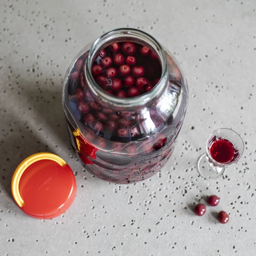 5 l-es üveg likőrökhöz és fogantyús csavaros tető - 7