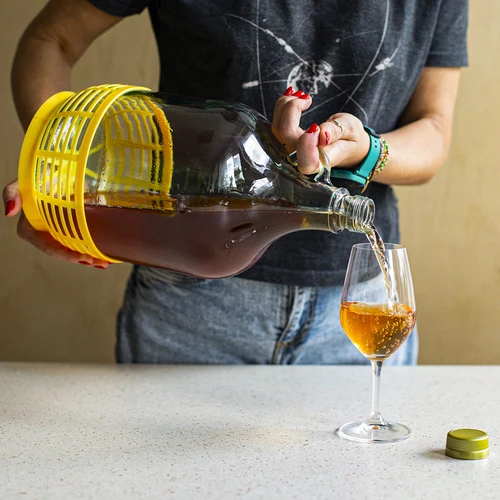 5 l-es üvegballon dugóval és erjesztőcsővel - 11