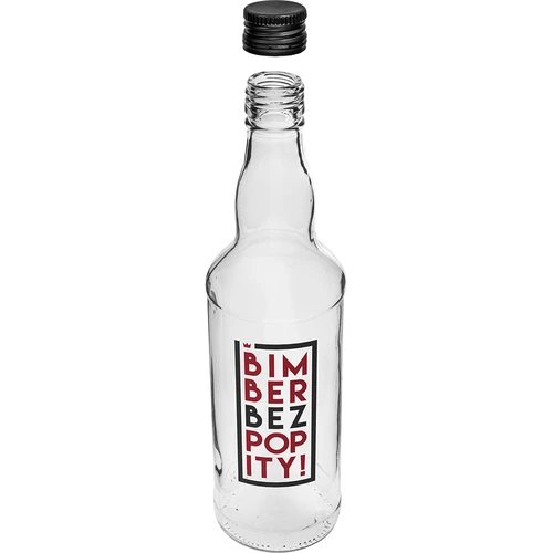500 ml-es palack csavaros kupakkal és kétszínű nyomattal – Házifőzött párlat, kísérő nélkül – 4 db - 4