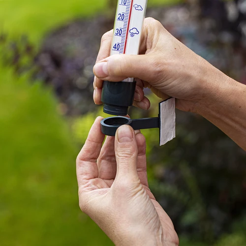 Antracitszínű kültéri hőmérő (-60°C-tól +50°C-ig) 23 cm - 6