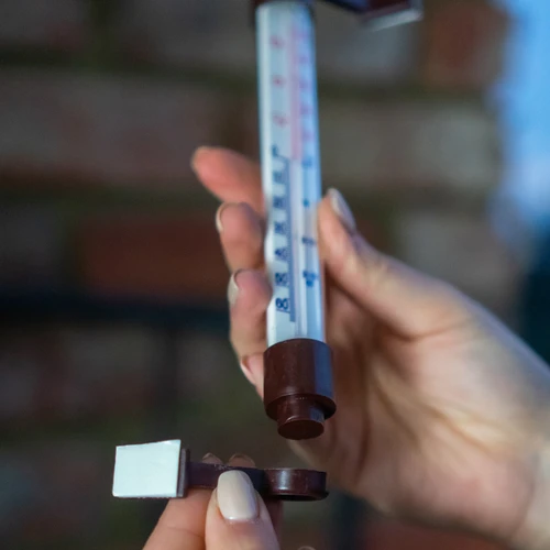 Barna kültéri hőmérő (-50°C-tól +50°C-ig) 18 cm - 5