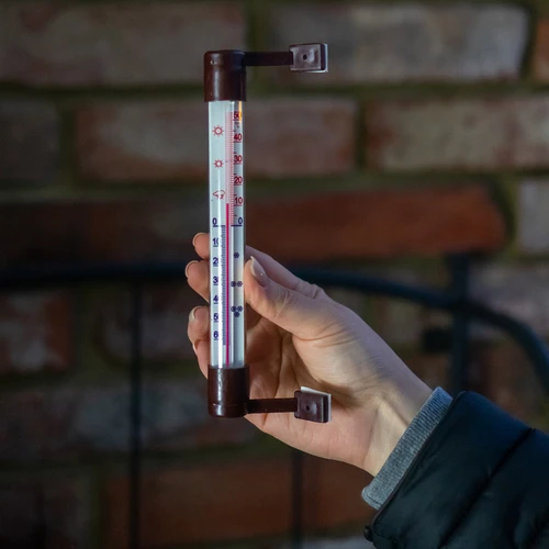 Barna kültéri hőmérő (-50°C-tól +50°C-ig) 18 cm - 4