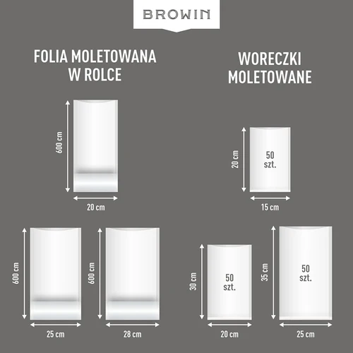 Bordázott vákuum csőfólia – vákuumcsomagoló géphez, 28x600cm - 15
