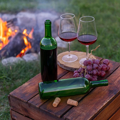 Borosüveg 0,75 l, zöld – zsugorcsomag, 8 db - 7