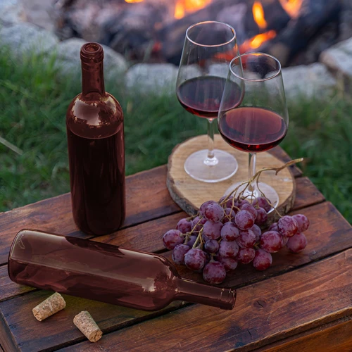 Borosüveg 750 ml, barna – zsugorcsomag, 8 db - 7