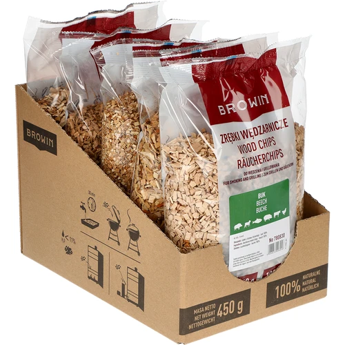 Bükk faapríték füstöléshez/grillezéshez, 450 g, 8-as frakció - 2