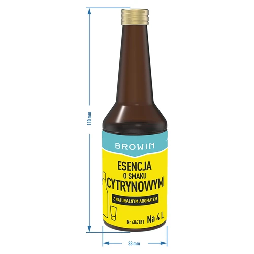 Citromízű esszencia természetes aromával, 4 literhez - 40 ml - 7