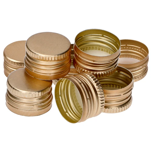 Csavaros palackkupak fi 28/18 - arany - 8 db.