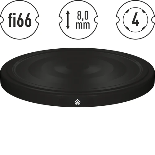 Csavaros tető fi 66/4, fekete - 10 db - 4