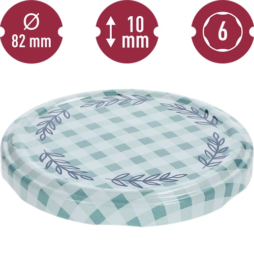 Csavaros tető fi 82/6, kockás - 10 db - 4