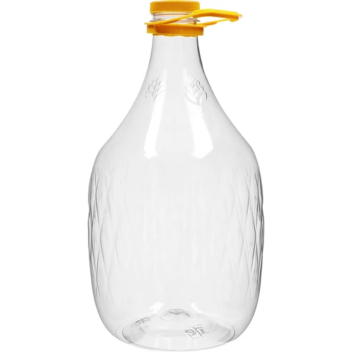 Dama 5 l PET demizson, csavaros kupakkal és fogantyúval