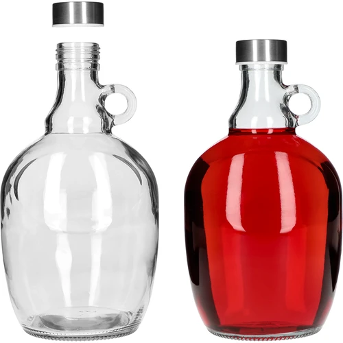 Dama demizson 1,5 L, fi 43 mm-es fém csavaros kupakkal és fogantyúval - 3