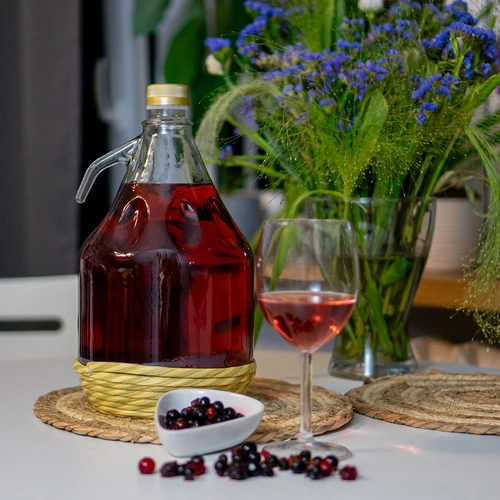 Dama demizson 3 l, hálós borítással, csavaros kupakkal - 3