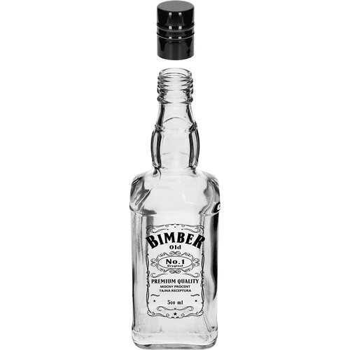 Daniels 500 ml-es palack csavarzárral, „Bimber OLD” felirattal, 1 db - 2