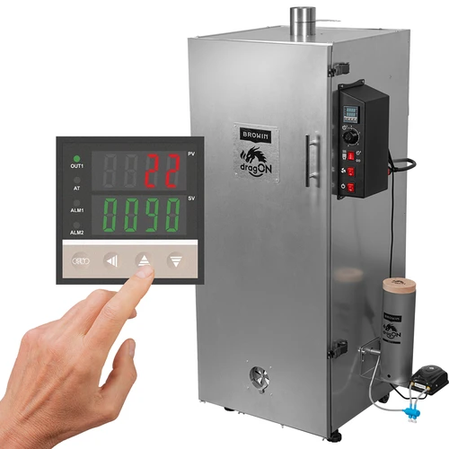 dragON acél füstölő 220 l – digitális vezérléssel