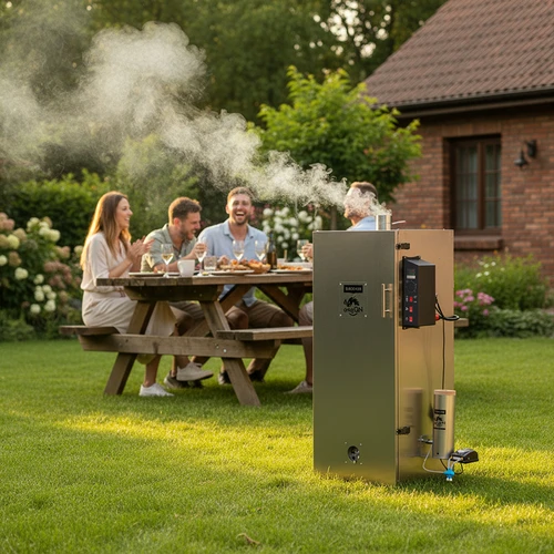 dragON acél füstölő 220 L – digitális vezérlővel - 13