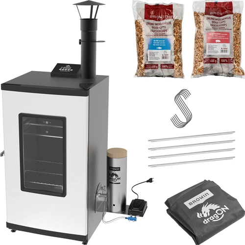 dragON elektromos füstölő füstgenerátorral, digitális, 65 l