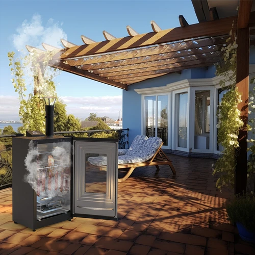 dragON elektromos füstölő füstgenerátorral, digitális, 65 l - 32