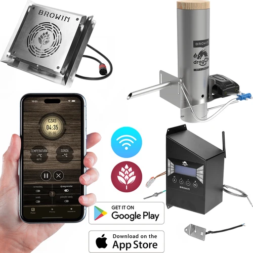 dragON készlet füstölőhöz - IQ modulok Wi-Fi-vel és JET 2 LONG füstgenerátor hamufiókkal