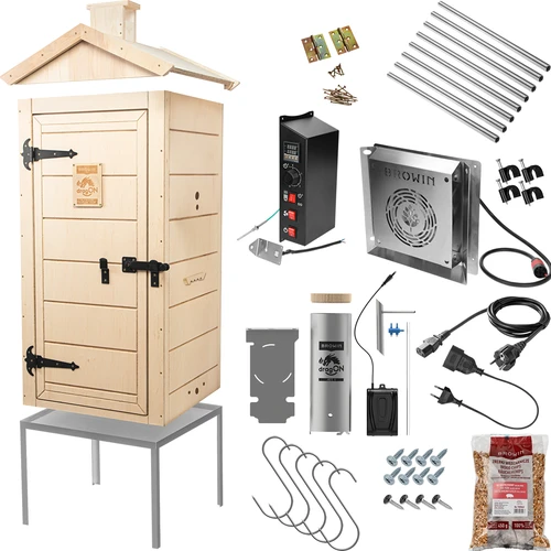dragON PLYWOOD NATURE 100E elektromos füstölő, elektromos fűtőmodullal és vezérlőegységgel - 2
