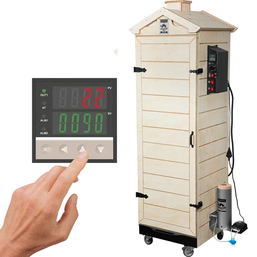 dragON PLYWOOD NATURE füstölő – keret nélküli, moduláris, digitális vezérlővel, 320 L