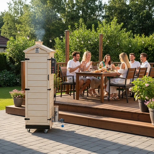 dragON PLYWOOD NATURE füstölő – keret nélküli, moduláris, digitális vezérlővel, 320L - 13