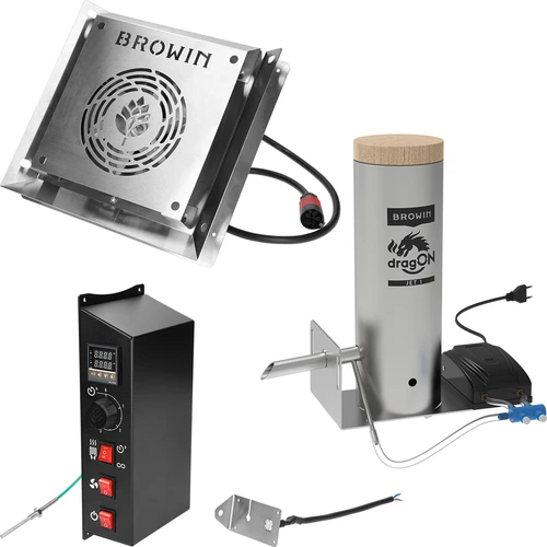 dragON PLYWOOD NATURE füstölő – keret nélküli, moduláris, digitális vezérlővel, 320L - 7